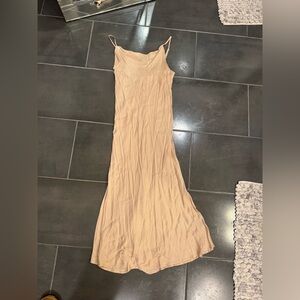 Olivaceous Beige Maxi Dress